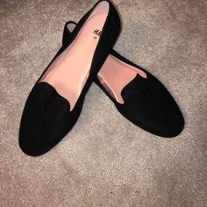 Black loafers